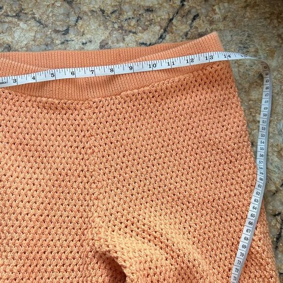 House of Harlow Peach Knit Pants with sparkle thread - Picture 6 of 7
